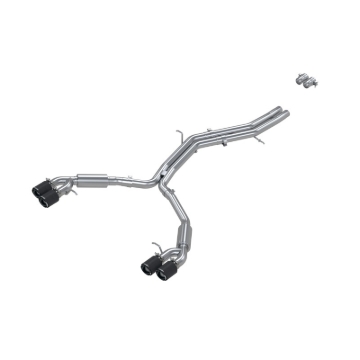Picture of MBRP 18-21 Audi S5 Coupe/S4 Sedan T304 SS 2.5in Cat-Back Quad Rear Exit Exhaust - Carbon Fiber Tips