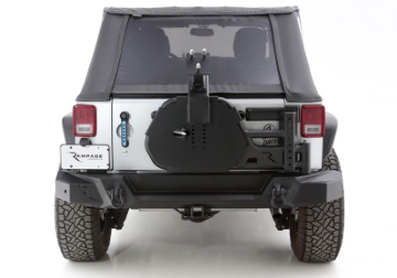 Picture of Rampage 07-18 Jeep Wrangler JK (Incl. Unlimited) Trail Guard Tire Carrier - Black