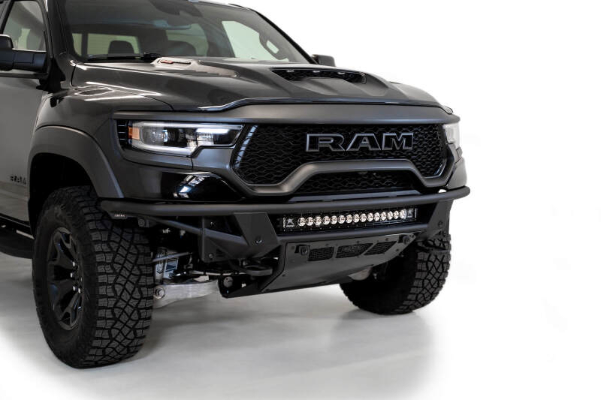 Picture of Addictive Desert Designs 2021 Dodge RAM 1500 TRX PRO Bolt-On Front Bumper w/ Sensors