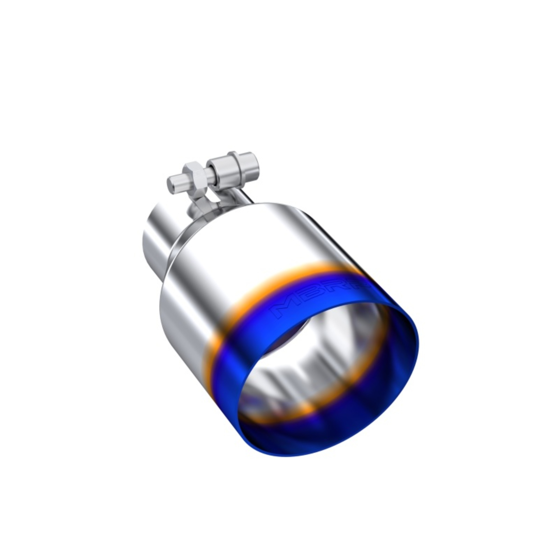 Picture of MBRP Burnt End Tip 2.5 ID 4 ID Out 6.5 length Single Wall Angle Cut 304 Stainless Steel