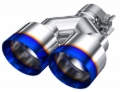 Picture of MBRP Burnt End Tip 2.5 ID Dual 4 OD Out 9.55 length Single wall 304 Stainless Steel Pass Side