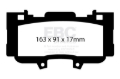 Picture of EBC RP-1 Brake Pad Sets - DP83042RP1