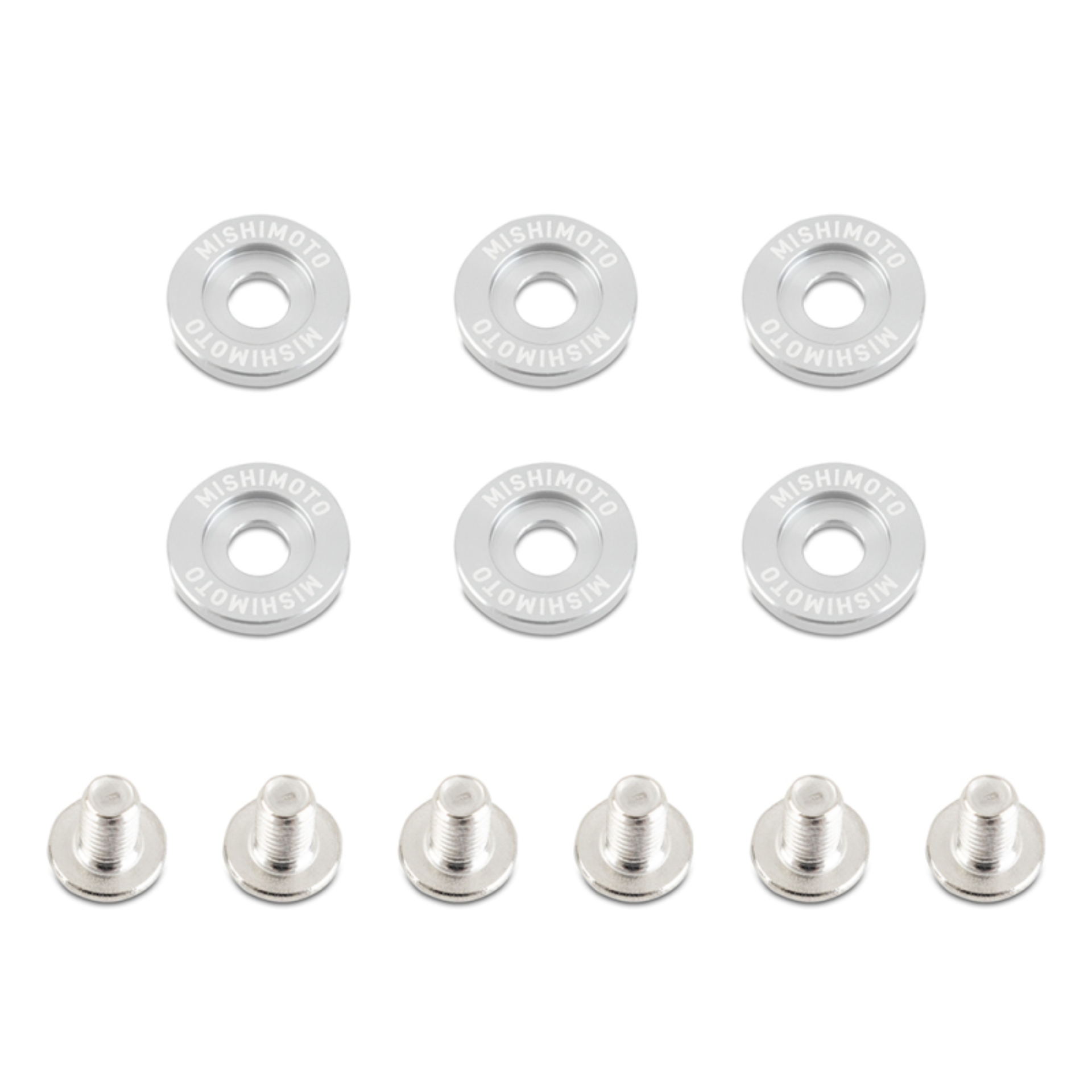 Picture of Mishimoto Small Fender Washer Kit (6pcs) - Silver