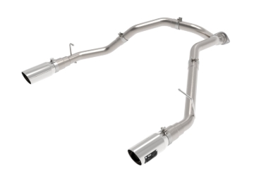 Picture of aFe Large Bore-HD 3in 409SS DPF-Back Exhaust System w/ Polished Tip RAM 1500 20-21 V6-3.0