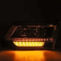 Picture of AlphaRex 09-18 Dodge Ram 2500 LUXX LED Proj Headlights Plank Style Black w/Activ Light/DRL
