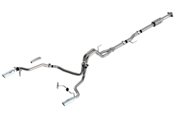 Picture of Borla F-150 2021 2.7L/3.5L 2/4wd 4dr CC SB EC STB Lari/King R/Plinum/LTD 3/2.25 Cat-Back AK CHR Tips