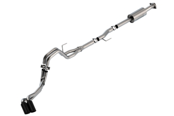 Picture of Borla F-150 2021 2.7L/3.5L 4dr CC SB EC STB Lar/KingR/Plnm/LTD 3/2.25 DSE CB S-Type BLK CHR Tips