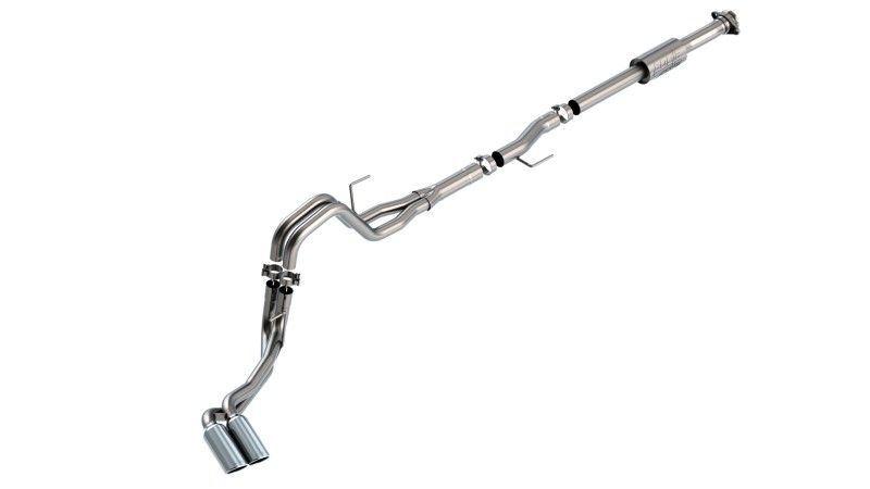 Picture of Borla F-150 2021 2.7L/3.5L 4dr CC SB EC STB Lari/King R/Plinum/LTD 3/2.25 DSE Cat-Back AK CHR Tips