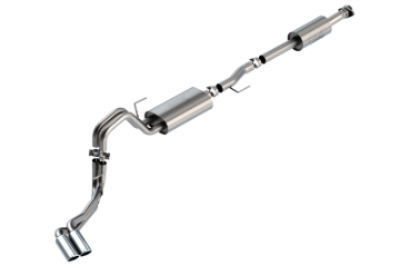 Picture of Borla F-150 2021 3.3L CC SB EC STB XL/XLT/Lariat/KR/Plnm/LTD 3/2.25 DSE Cat-Back ATAK Chrome Tips