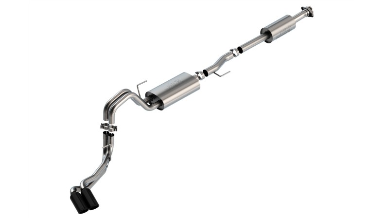 Picture of Borla F-150 2021 2.7L/3.5L 4dr CC SB EC STB Lar/KingR/Plnm/LTD 3/2.25 DSE CB Touring BLK CHR Tips