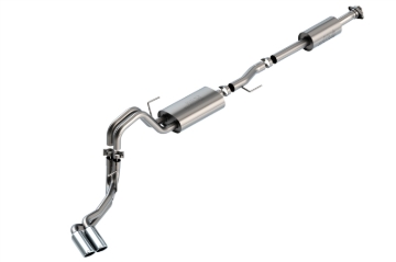 Picture of Borla F-150 2021 3.3L CC SB EC STB XL/XLT/Lariat/KR/Plnm/LTD 3/2.25 DSE Cat-Back S-Type Chrome Tips
