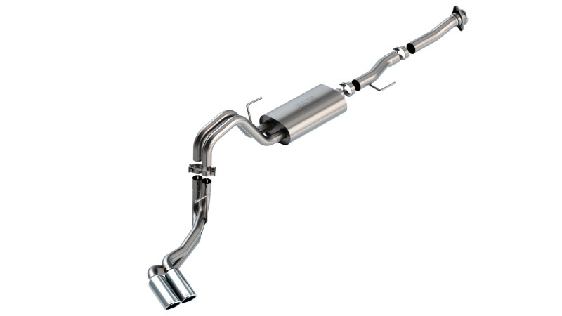 Picture of Borla F-150 2021 5.0L 2dr RC SB (122.8 WB) XL/XLT 3/2.25 DSE Cat-Back S-Type Chrome Tips