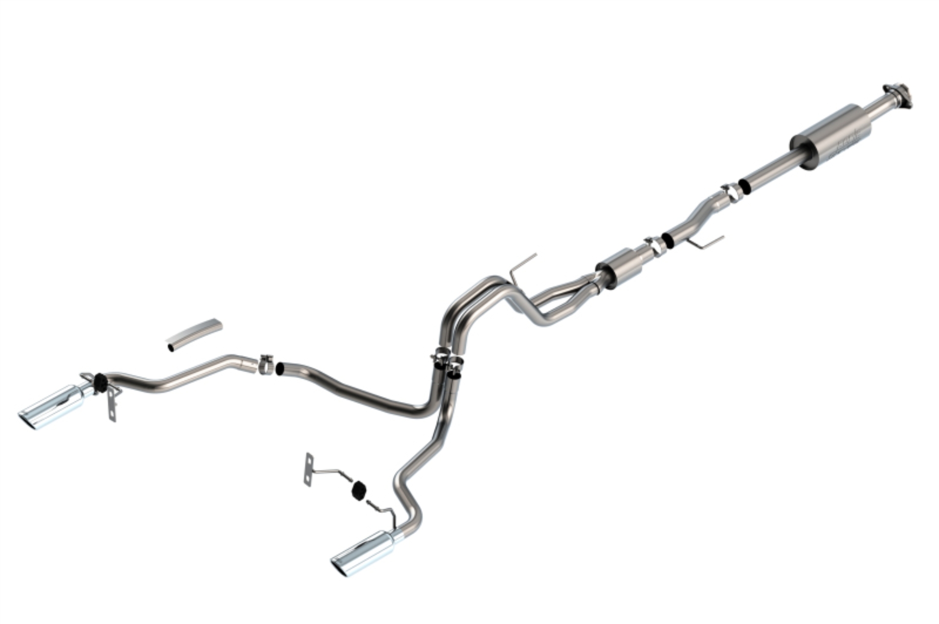 Picture of Borla F-150 2021 5.0L 4dr CC SB EC STB Lariat/KR/Platinum/LTD 3/2.25 SRE Cat-Back S-Type CHR Tips