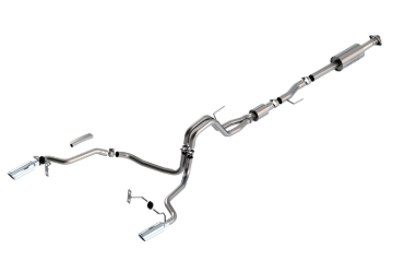 Picture of Borla F-150 2021 5.0L 4dr CC SB EC STB Lariat/KR/Platinum/LTD 3/2.25 SRE Cat-Back S-Type CHR Tips