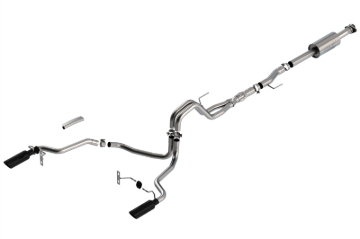 Picture of Borla F-150 2021 5.0L 4dr CC SB EC STB Lariat/KR/Platinm/LTD 3/2.25 SRE Cat-Back ATAK Black CHR Tips