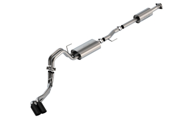 Picture of Borla F-150 2021 5.0L 4dr CC SB EC STB Lariat/KR/Pltnm/LTD 3/2.25 DSE Cat-Back Touring BLK CHR Tips