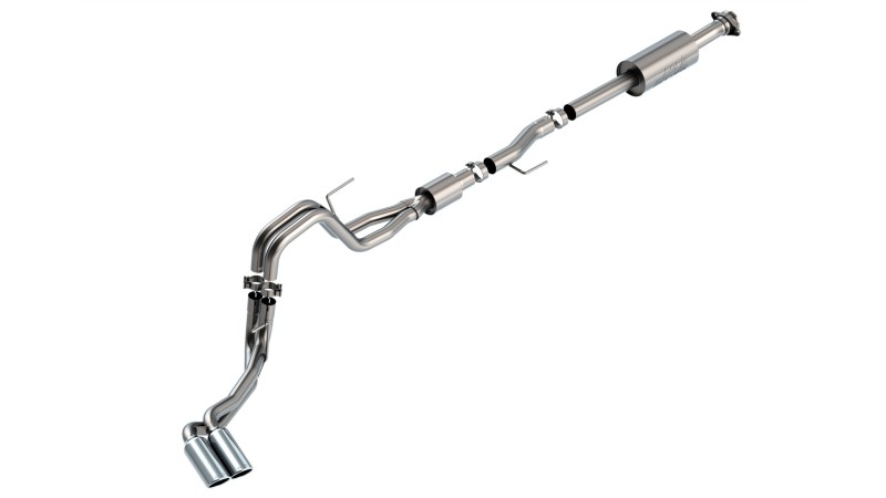 Picture of Borla F-150 2021 5.0L 4dr CC SB EC STB Lariat/KR/Platinum/LTD 3/2.25 DSE Cat-Back S-Type CHR Tips