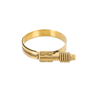 Picture of Mishimoto Constant Tension Worm Gear Clamp 2.24in.-3.11in. (57mm-79mm) - Gold