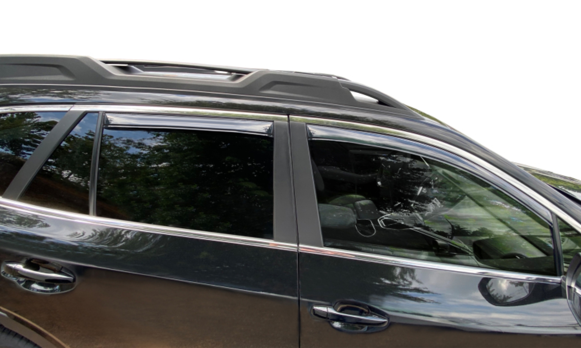 Picture of AVS 20-22 Subaru Outback Ventvisor In-Channel - 4pc - Smoke