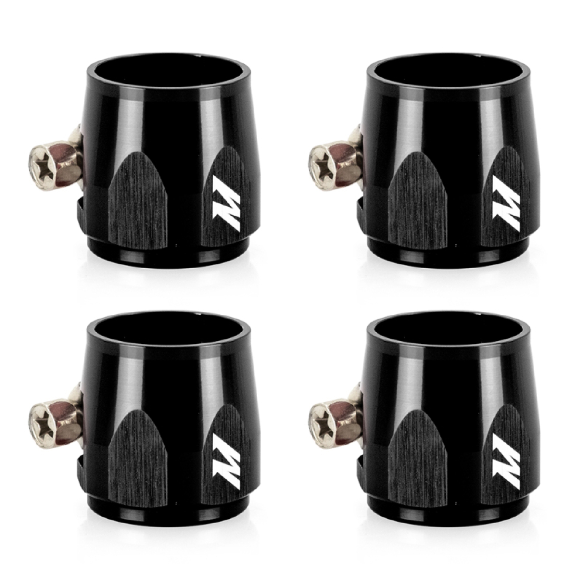 Picture of Mishimoto Aluminum -8AN Hex Finishers - Black