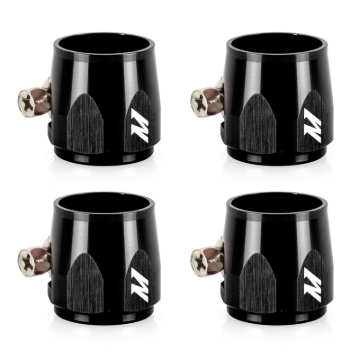 Picture of Mishimoto Aluminum -8AN Hex Finishers - Black