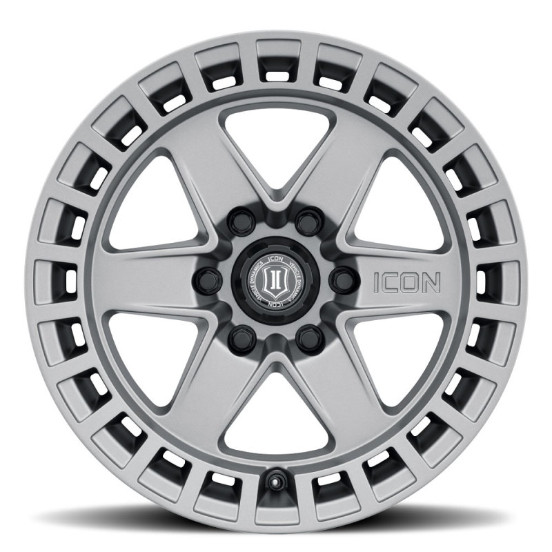 Picture of ICON Raider 17x8.5 6x120 0mm Offset 4.75in BS Titanium Wheel
