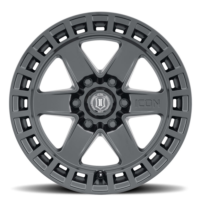 Picture of ICON Raider 17x8.5 6x120 0mm Offset 4.75in BS Satin Black Wheel