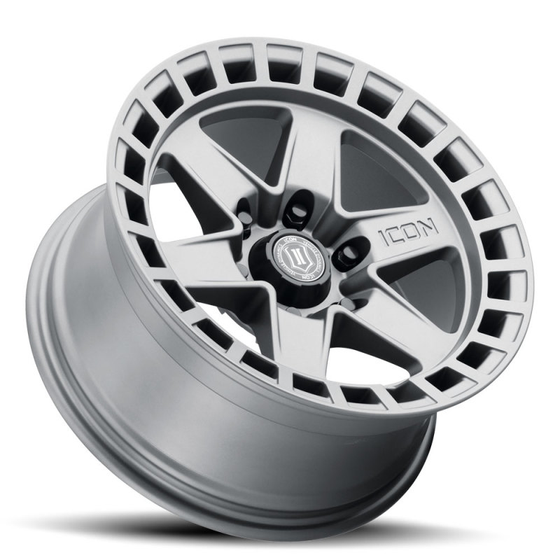 Picture of ICON Raider 17x8.5 6x135 6mm Offset 5in BS Titanium Wheel