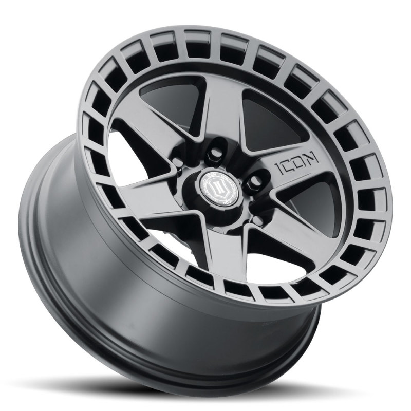 Picture of ICON Raider 17x8.5 6x5.5 0mm Offset 4.75in BS Satin Black Wheel