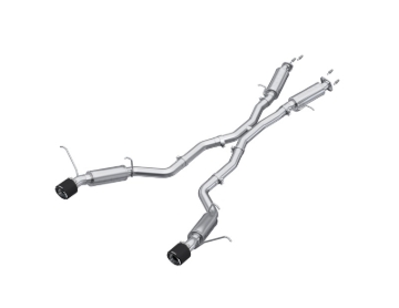Picture of MBRP 2012+ Jeep Grand Cherokee SRT 6.4L 3in Dual Rear Exit T304SS Catback Exhaust - CF Tips