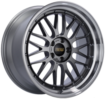 Picture of BBS LM 19x9.5 5x120 ET35 Diamond Black Center Diamond Cut Lip Wheel -82mm PFS/Clip Required