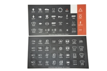 Picture of Rywire Switch Panel Keypad Label Sheet