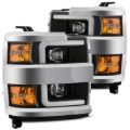 Picture of AlphaRex 15-19 Chevy 2500HD PRO-Series Proj Headlights Plank Style Blk w/Activ Light/Seq Signal/DRL