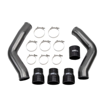 Picture of Wehrli 13-18 Ram 6.7L Cummins 3.5in Intercooler Pipes Kit - Gloss White