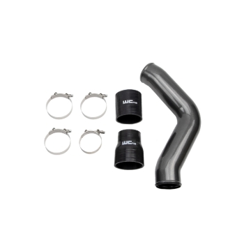 Picture of Wehrli 13-18 Cummins 6.7L Driver Side 3.5 in. Intercooler Pipe - Gloss Black