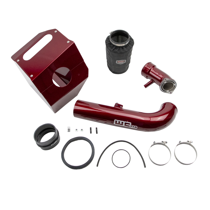 Picture of Wehrli 17-19 Chevrolet 6.6L L5P 4in Intake Kit Stage 2 - WCFab Red