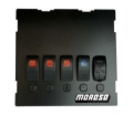 Picture of Moroso 99-04 Mazda Miata NB Radio/HVAC Pocket Block Off Plate With Switches
