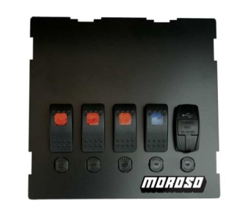 Picture of Moroso 99-04 Mazda Miata NB Radio/HVAC Pocket Block Off Plate With Switches