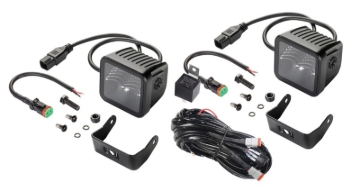 Picture of Hella Universal Black Magic 3.2in L.E.D. Cube Kit - Flood Beam