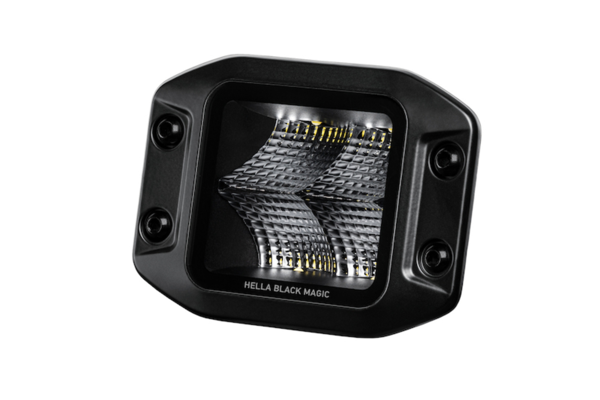 Picture of Hella Universal Black Magic 3.2in L.E.D. Cube Kit - Flood Beam (Flush Mount)