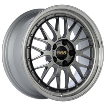 Picture of BBS LM 18x8 5x114.3 ET40 Diamond Black Center / Machined Lip Wheel -82mm PFS/Clip Required