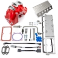 Picture of Banks Power 2007.5-2012 Ram 6.7L Monster-Ram Intake System Gen-2 w/Fuel Line - Red w/Heater System