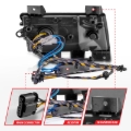 Picture of ANZO 2018-2021 Jeep Wrangler LED Side Markers Chrome Housing Clear Lens w/ Sequential Signal