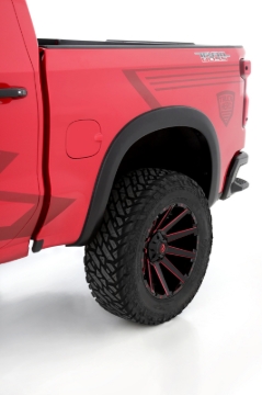 Picture of Lund 19-21 Chevy Silverado 1500 SX-Sport Smooth Elite Series Rear Fender Flares - Black (2 Pc.)