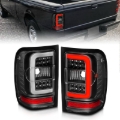 Picture of ANZO 2001-2011 Ford  Ranger LED Tail Lights w/ Light Bar Black Housing Clear Lens