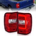 Picture of ANZO 2001-2011 Ford  Ranger LED Tail Lights w/ Light Bar Chrome Housing Red/Clear Lens