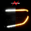 Picture of ANZO 2014-2017 Toyota Tundra LED Crystal Headlights w/ Switchback Black Housing w/ DRL