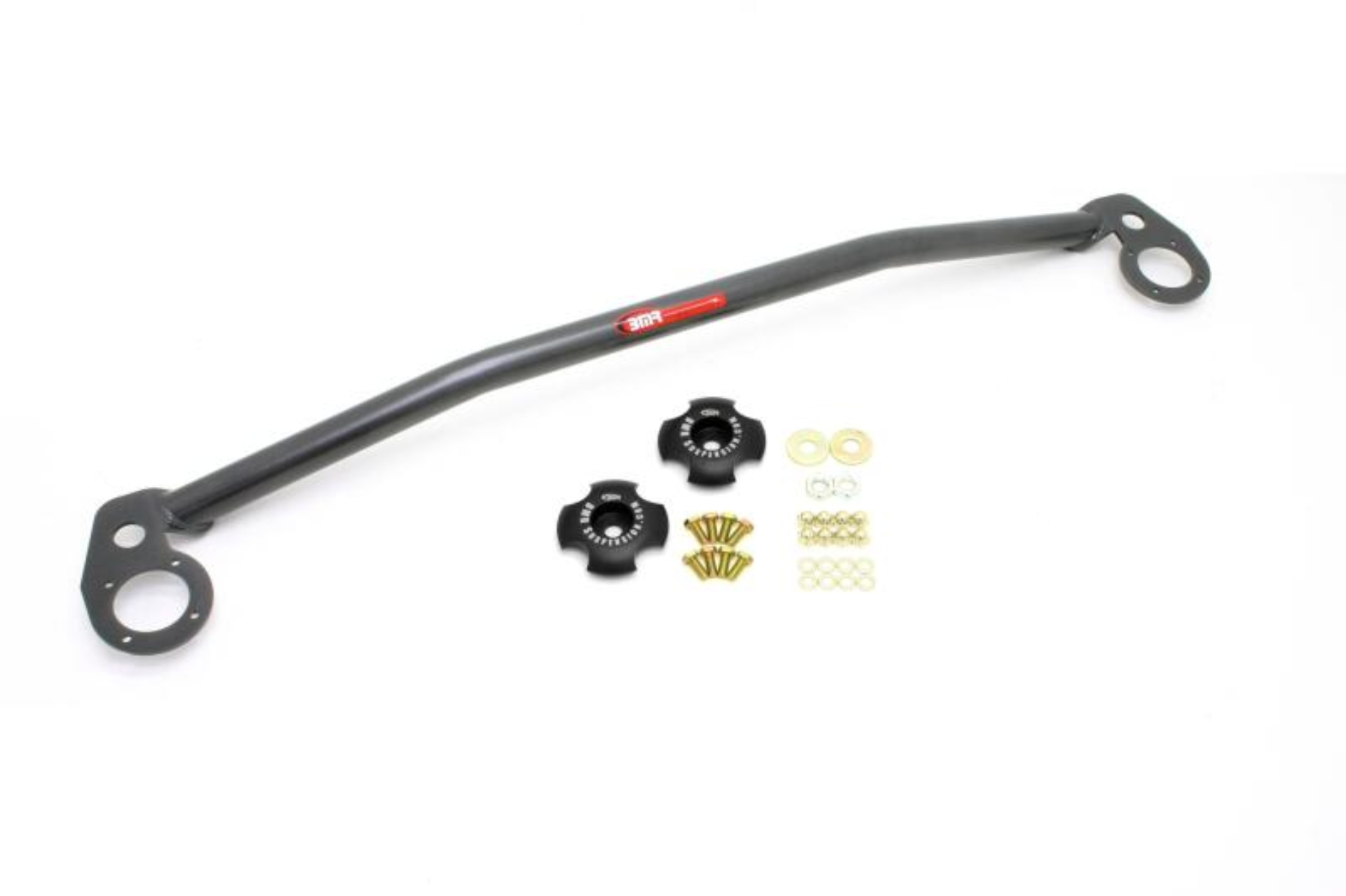 Picture of BMR 2010 5th Gen Camaro Front 2-Point Strut Tower Brace - Black Hammertone
