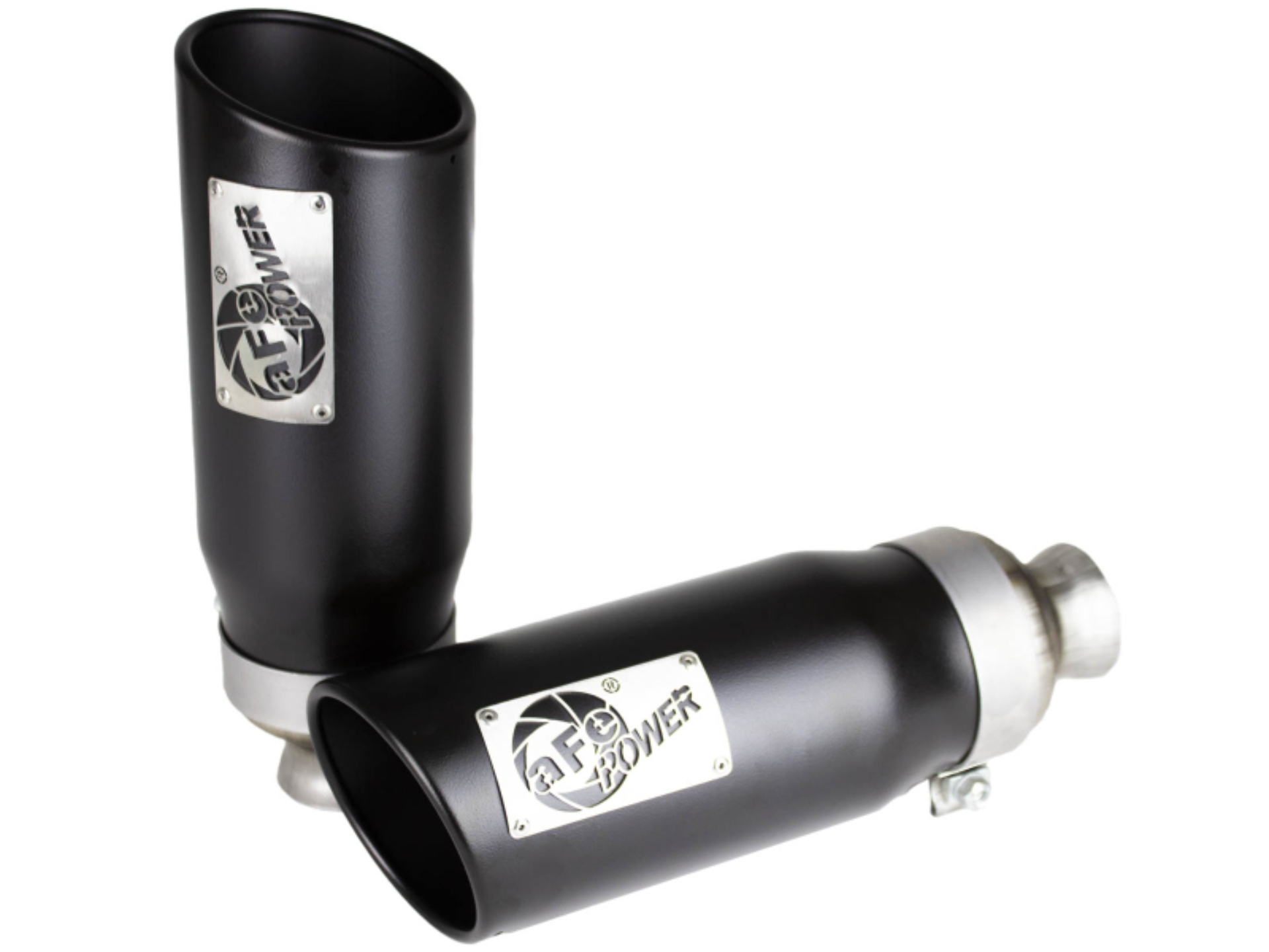 Picture of aFe MACH Force-XP 4-1/2in Steel OE Replacement Exhaust Tips - 2021+ Dodge Ram (5.7L V8) - Black