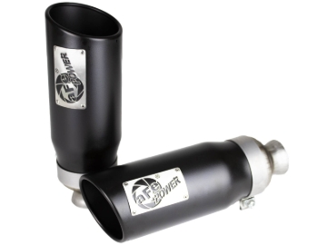 Picture of aFe MACH Force-XP 4-1/2in Steel OE Replacement Exhaust Tips - 2021+ Dodge Ram (5.7L V8) - Black